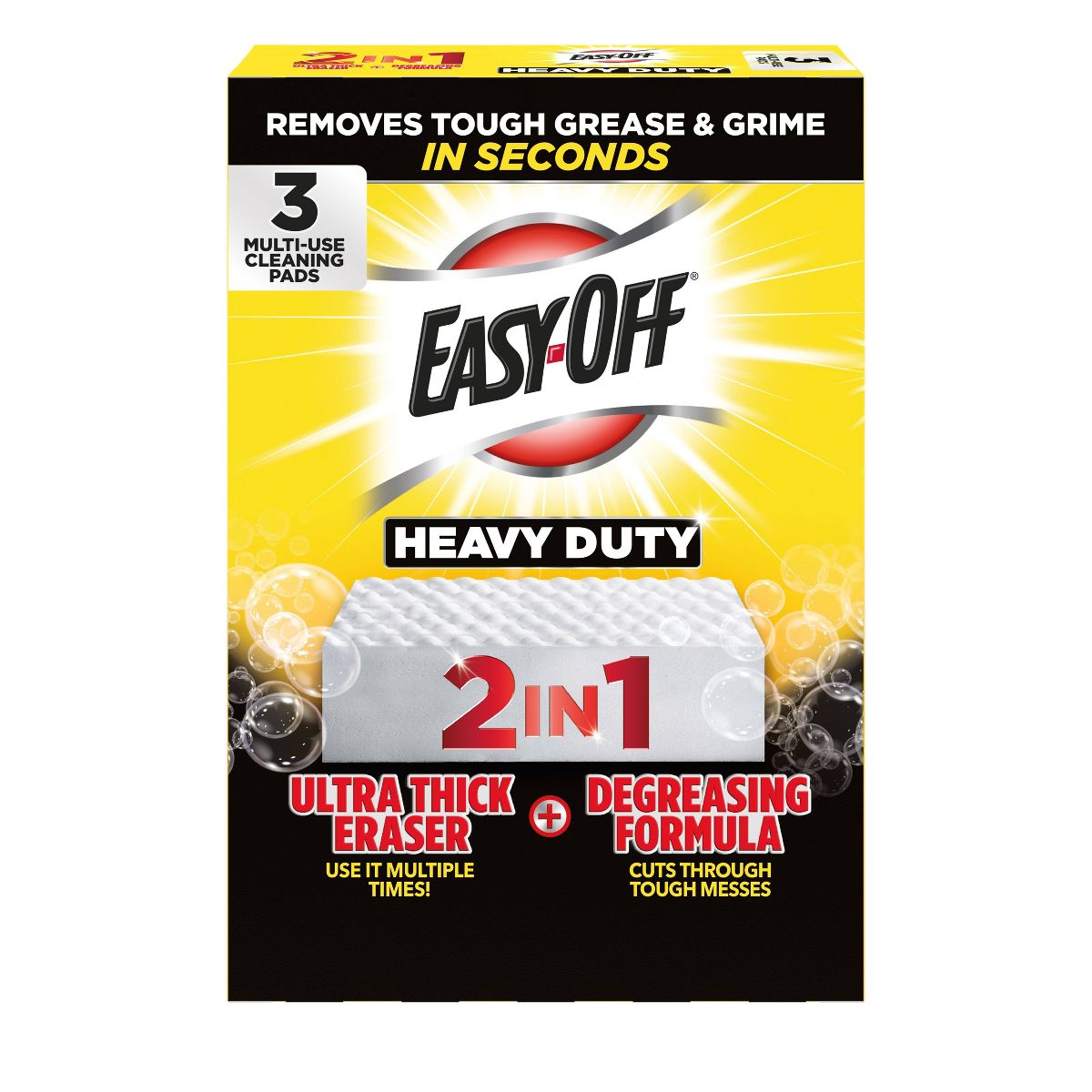 Easy-Off Unscented Heavy Duty Eraser Sponge Appliance Cleaners -