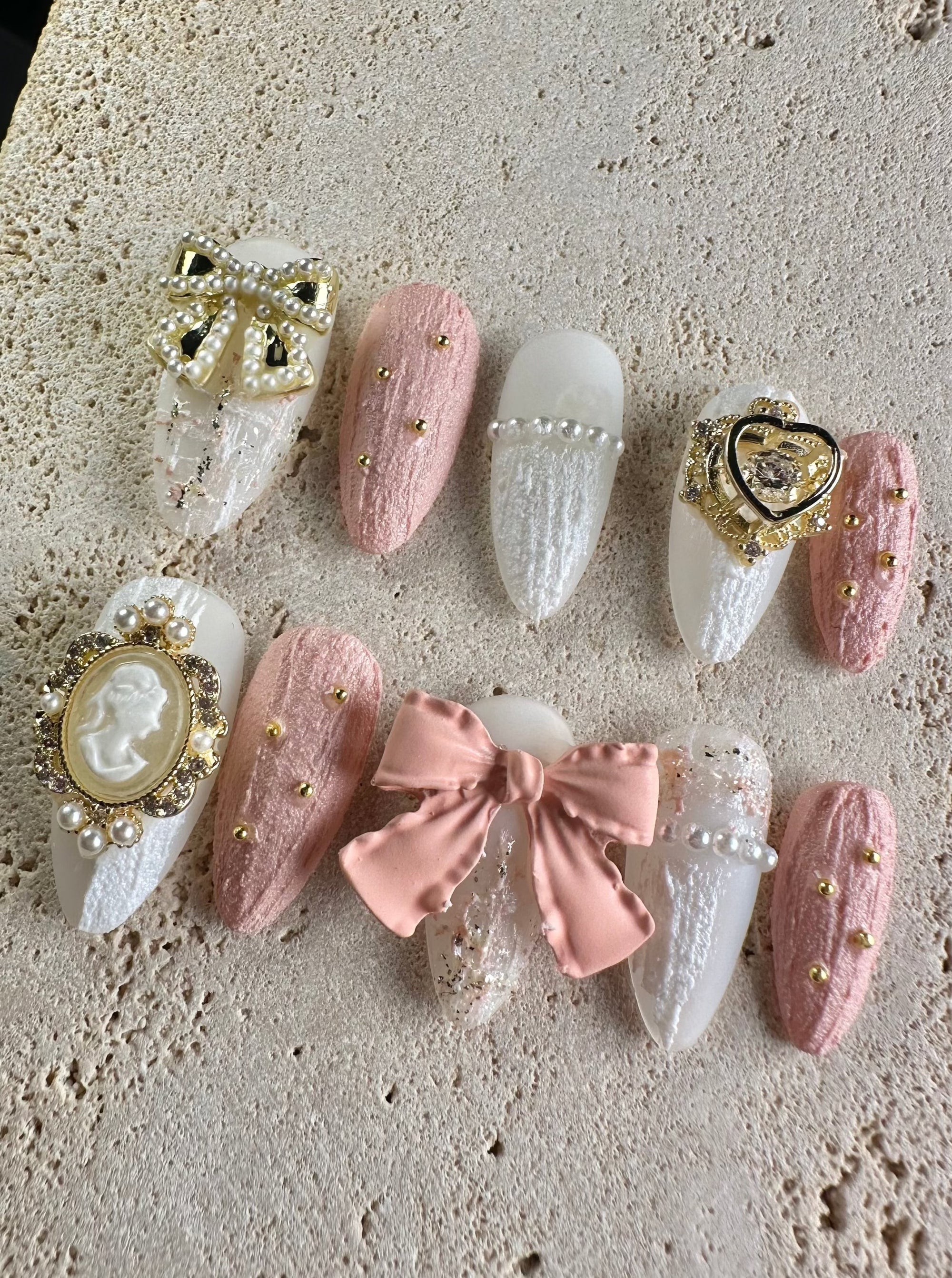 Ribbon Dream Press On Nails