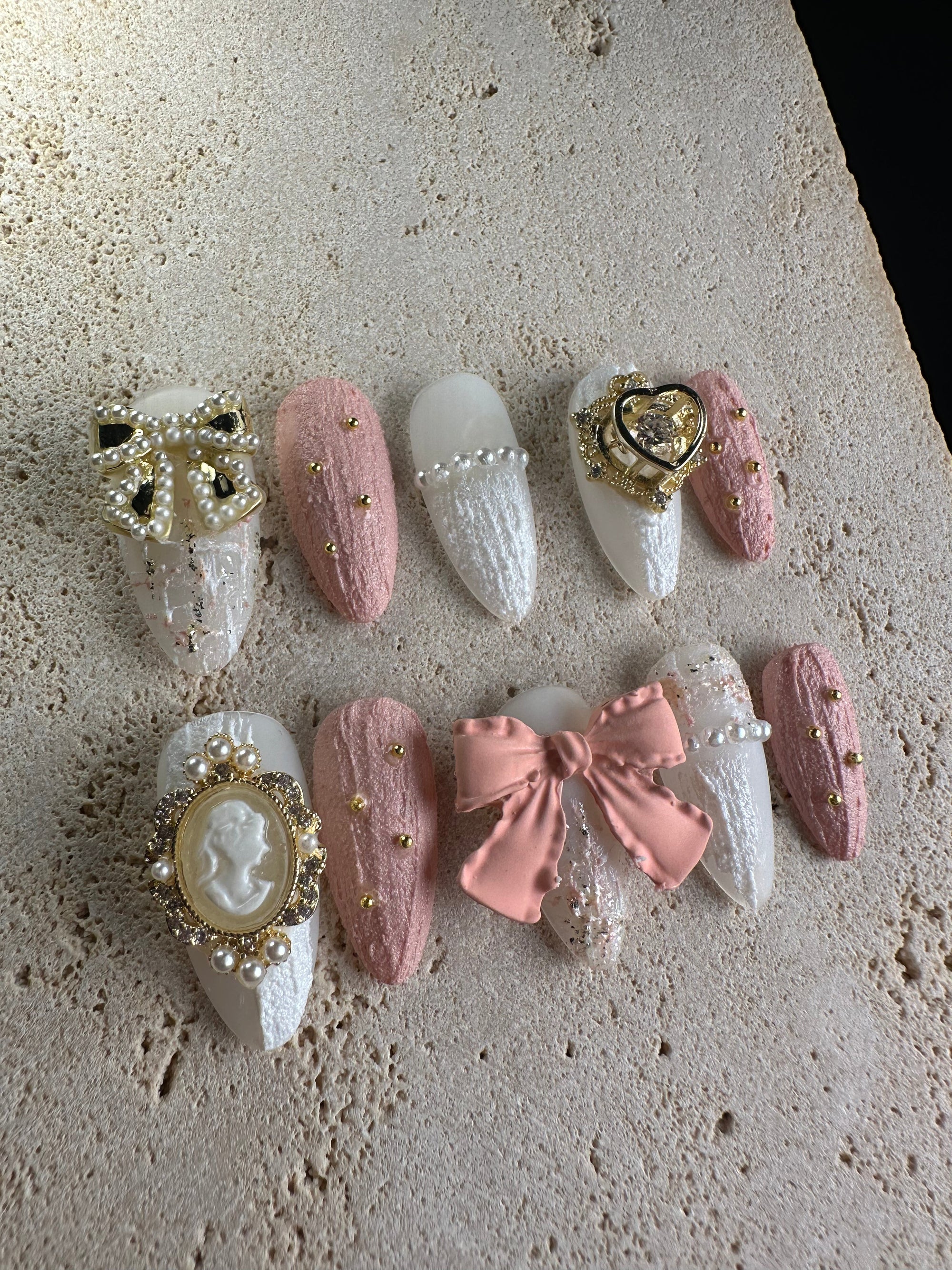 Ribbon Dream Press On Nails