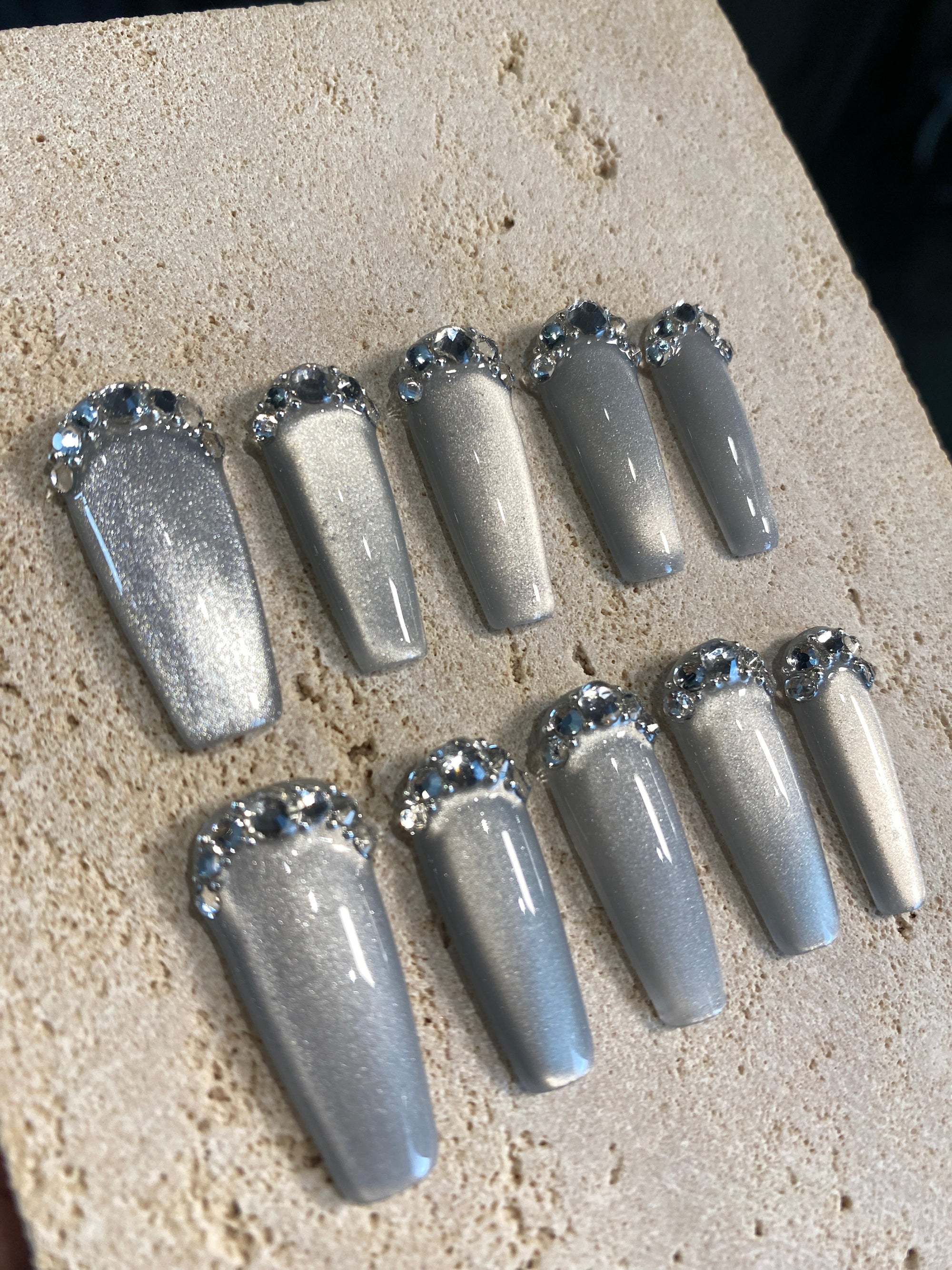 What a Grey Dream Press On Nails