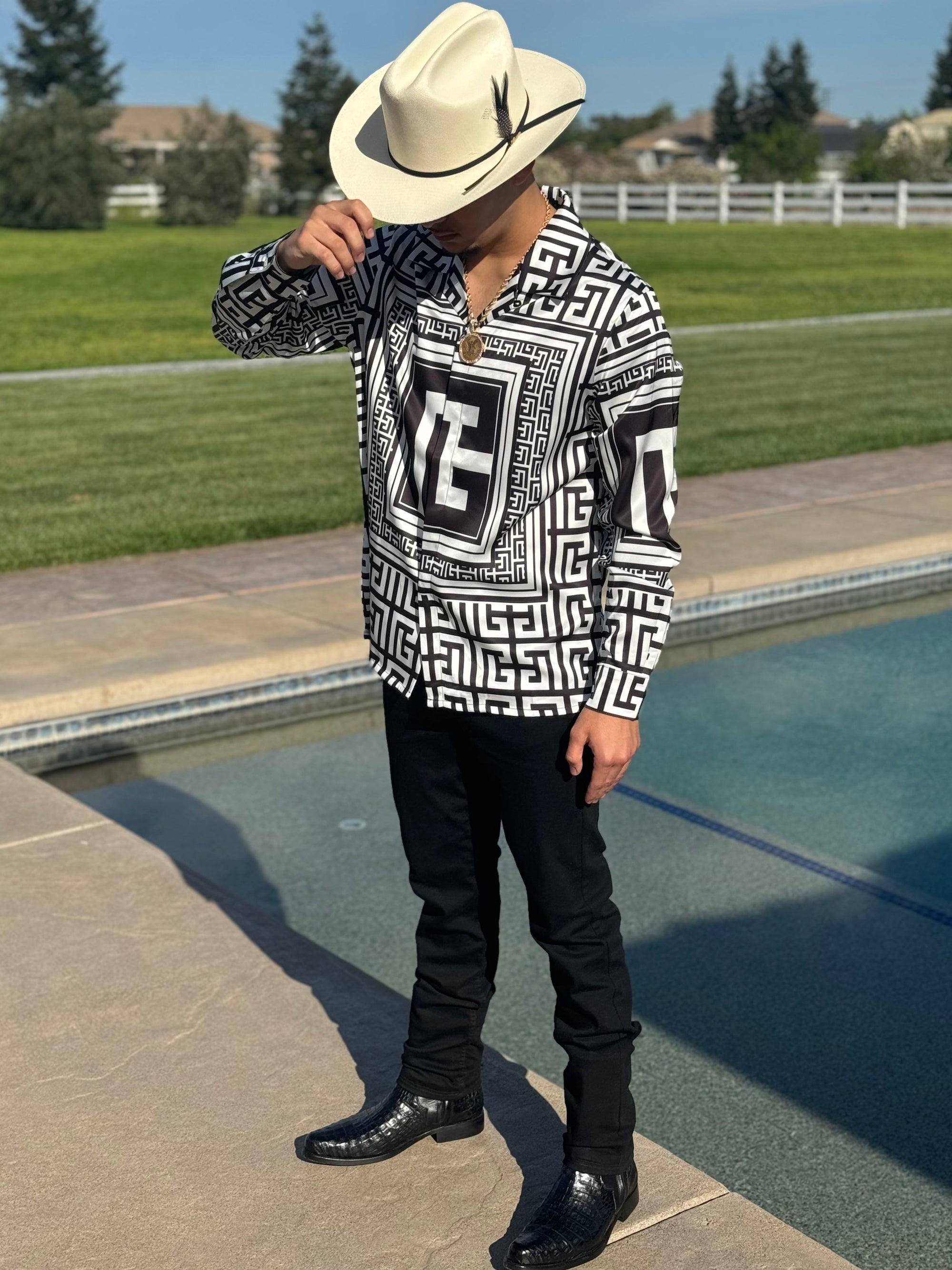 Printed LONG sleeve shirt