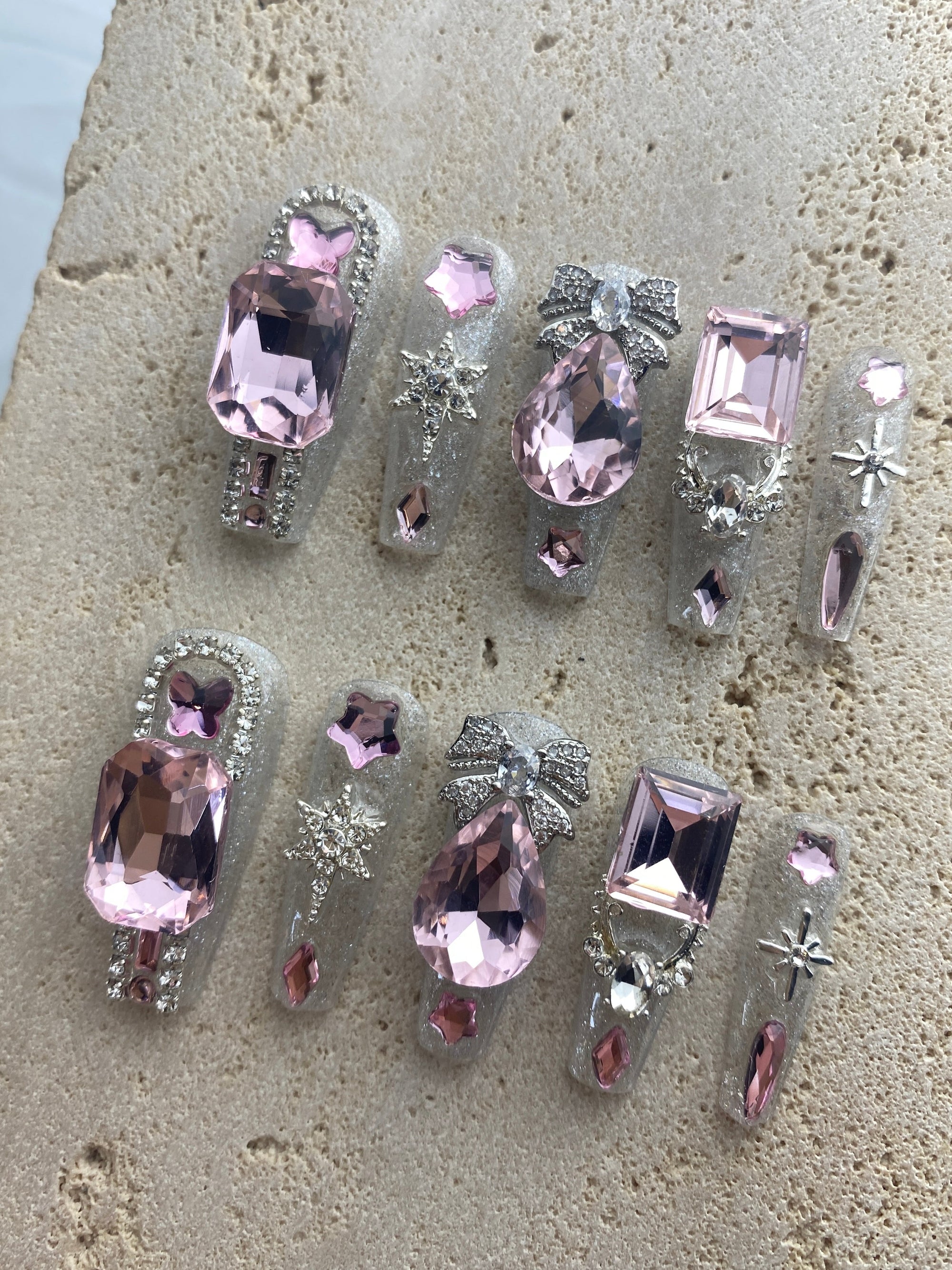 Bling bling Fantasy Press On Nails