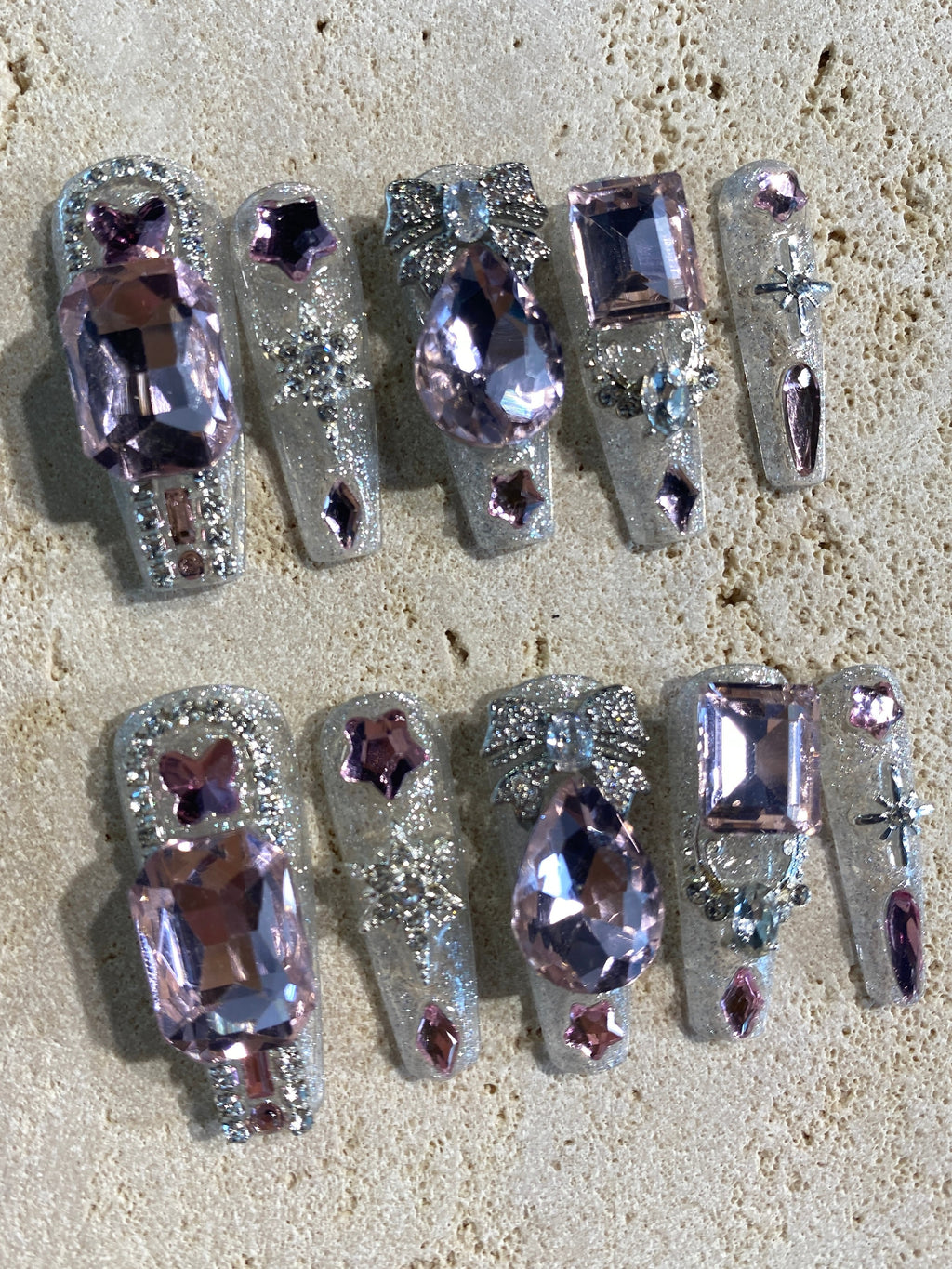 Bling bling Fantasy Press On Nails