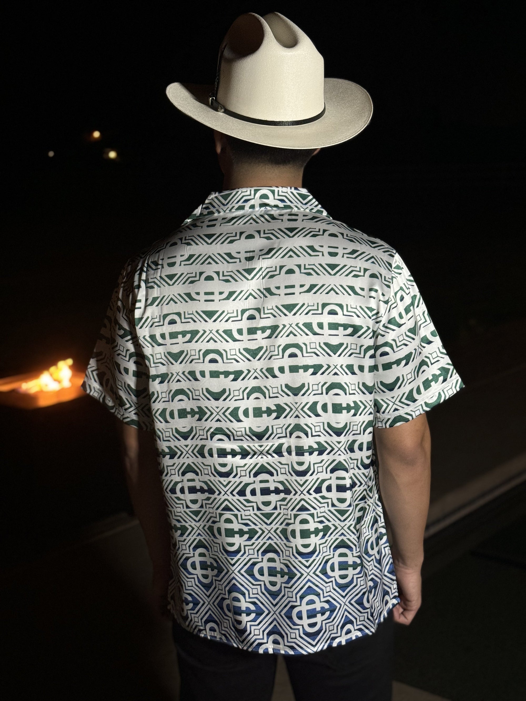 Printed short sleeve shirt