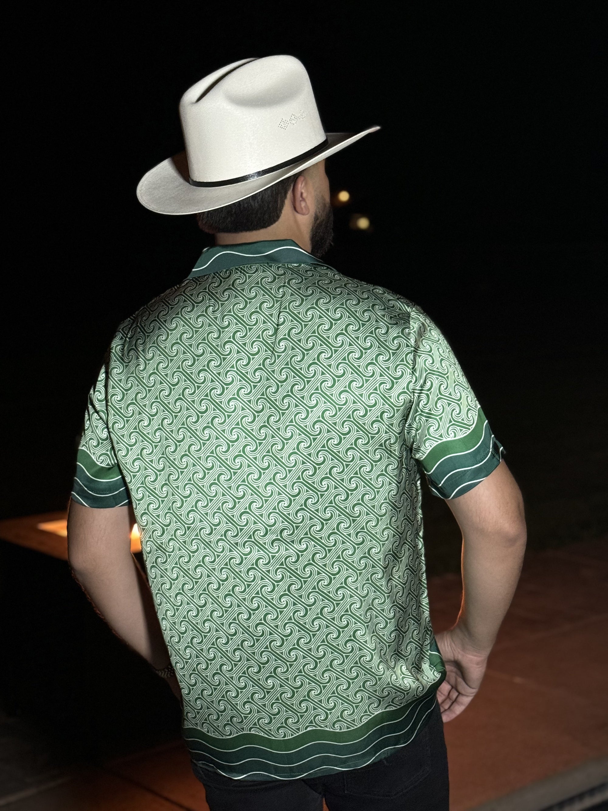 Printed short sleeve shirt