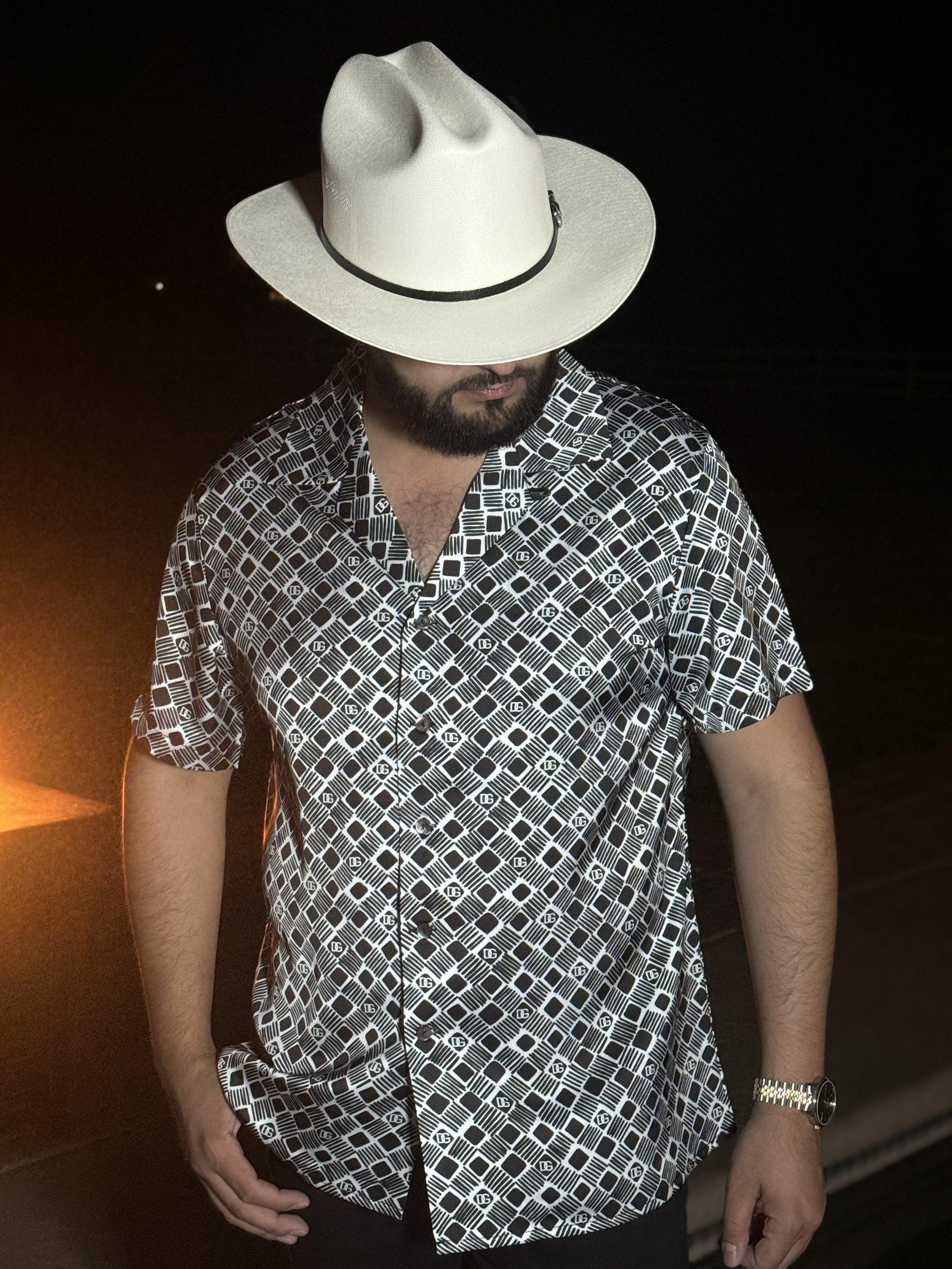 Printed short sleeve shirt