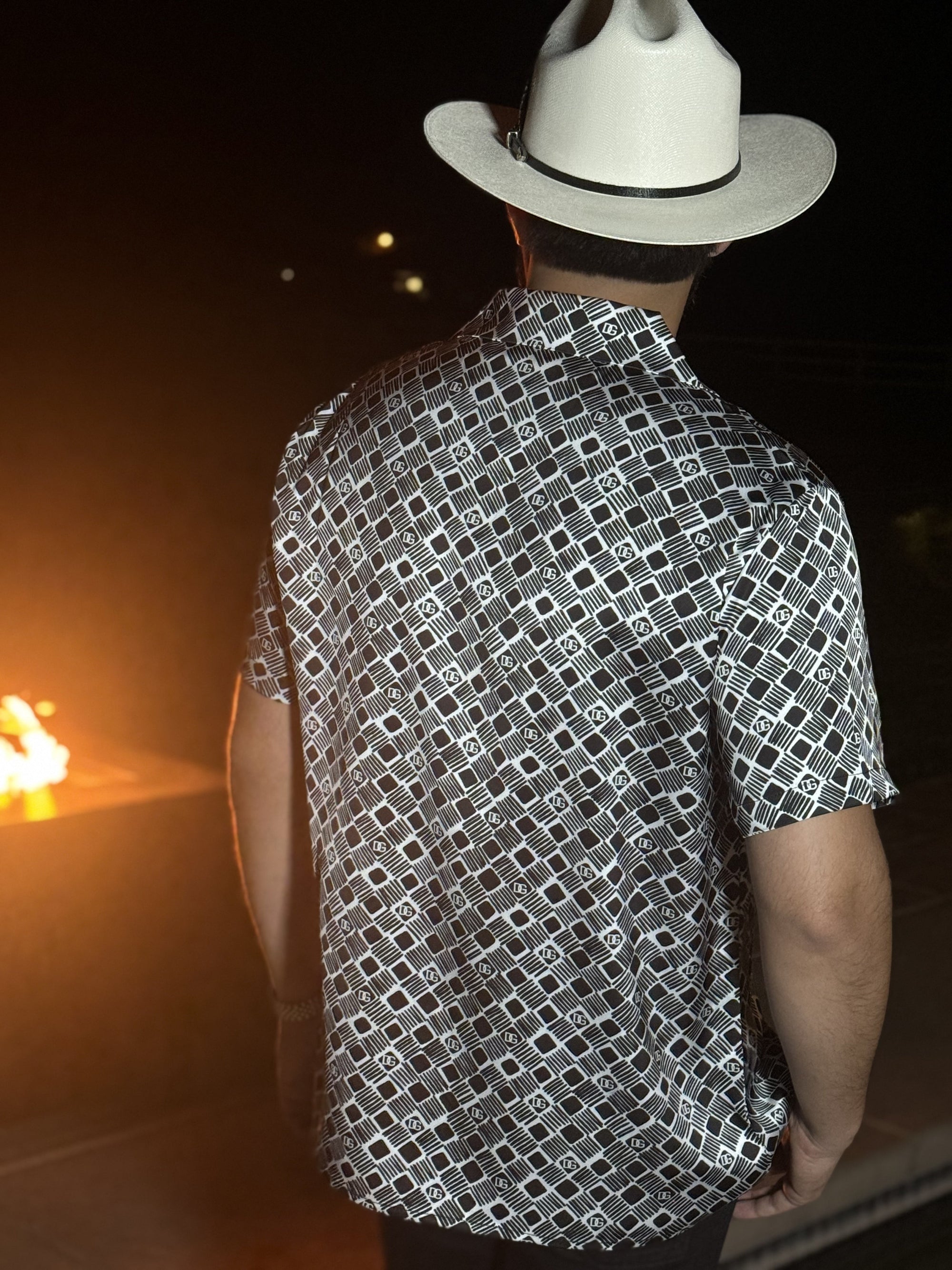 Printed short sleeve shirt