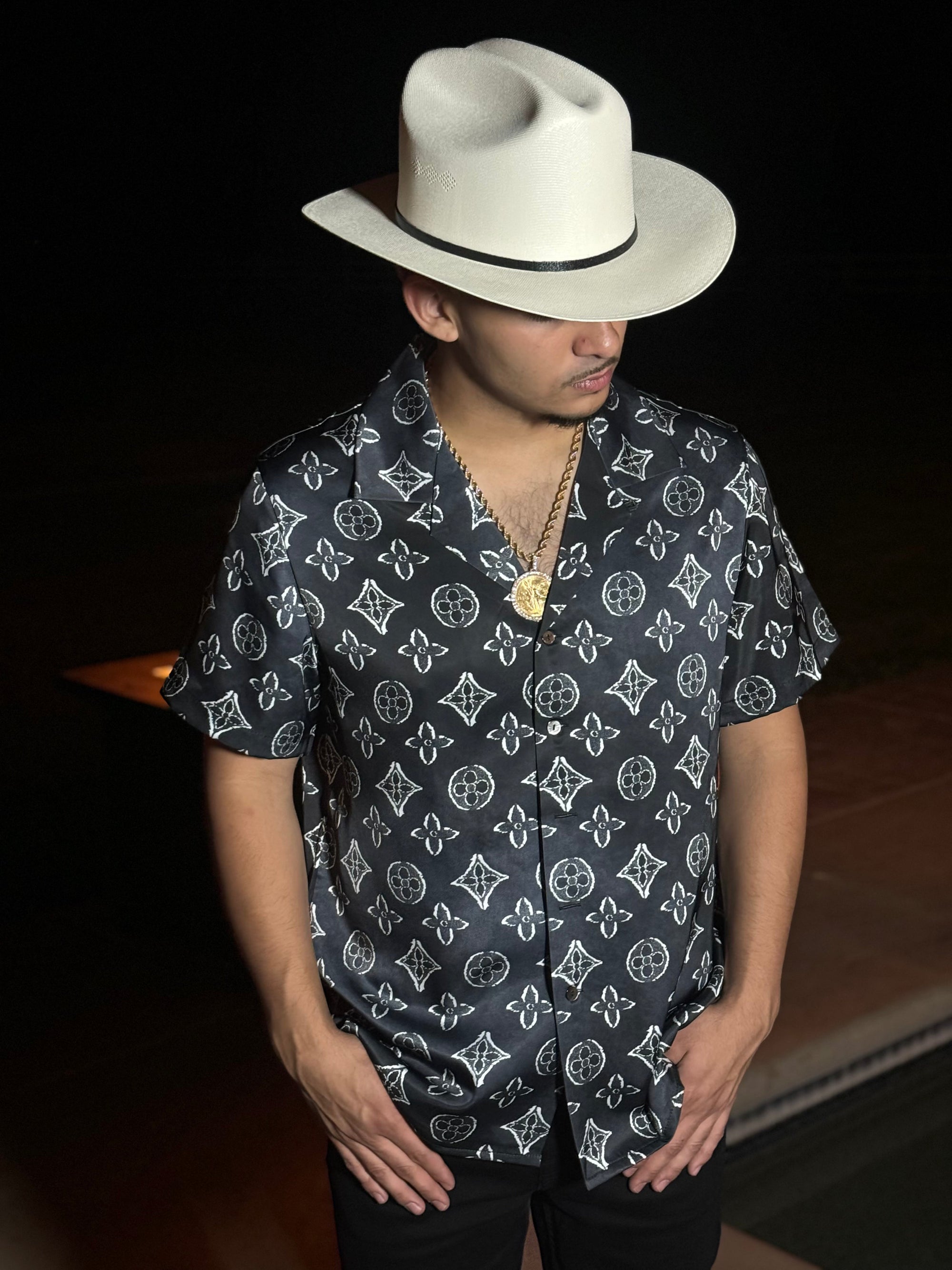 Printed short sleeve shirt