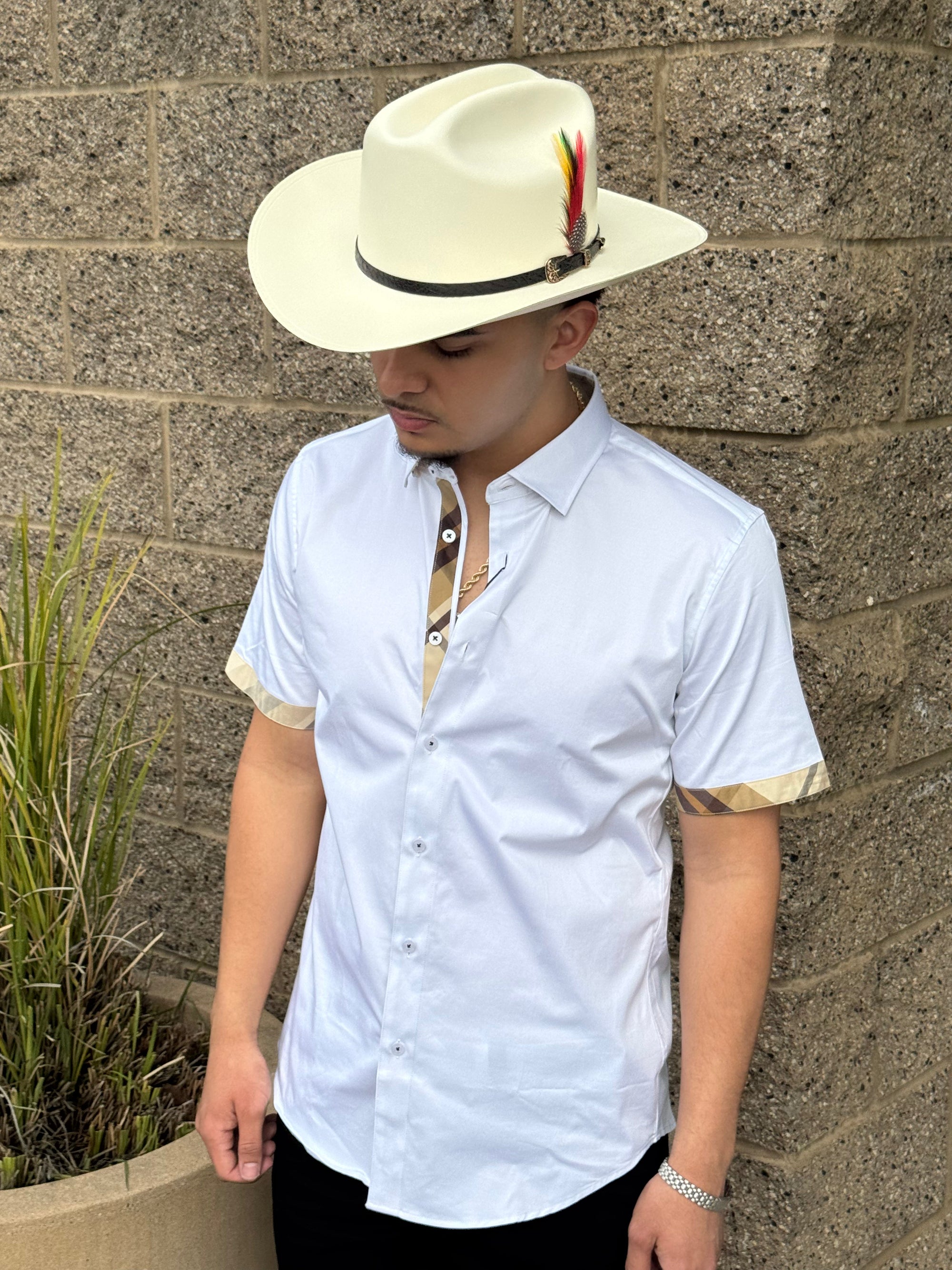 Platini Camisa Fina Short Sleeve