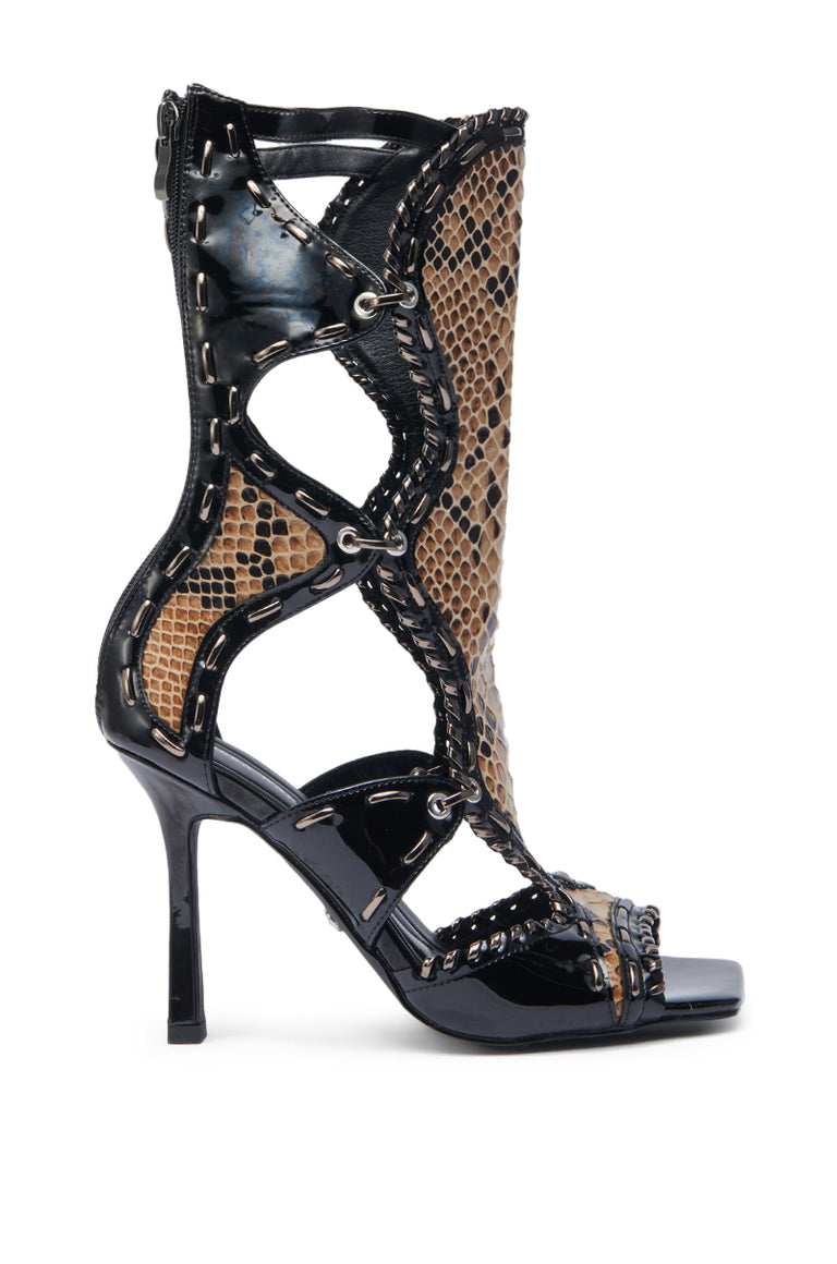 BLACK GLADIATOR SANDAL