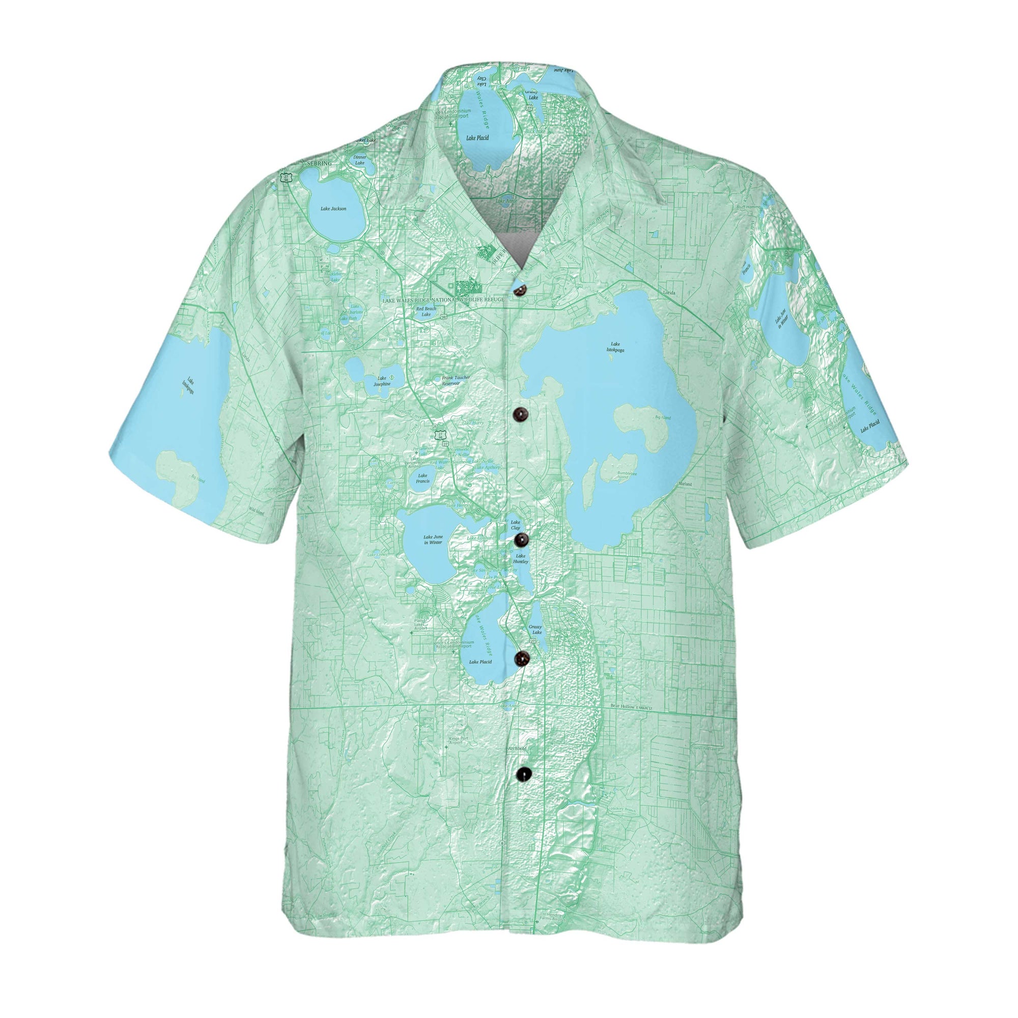 The Lake Istokpoga Coconut Button Camp Shirt