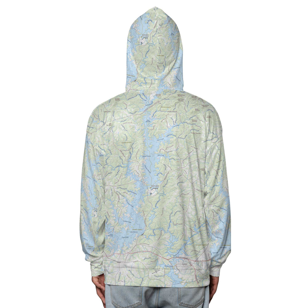 The Lake Keowee Hooded Performance Shirt
