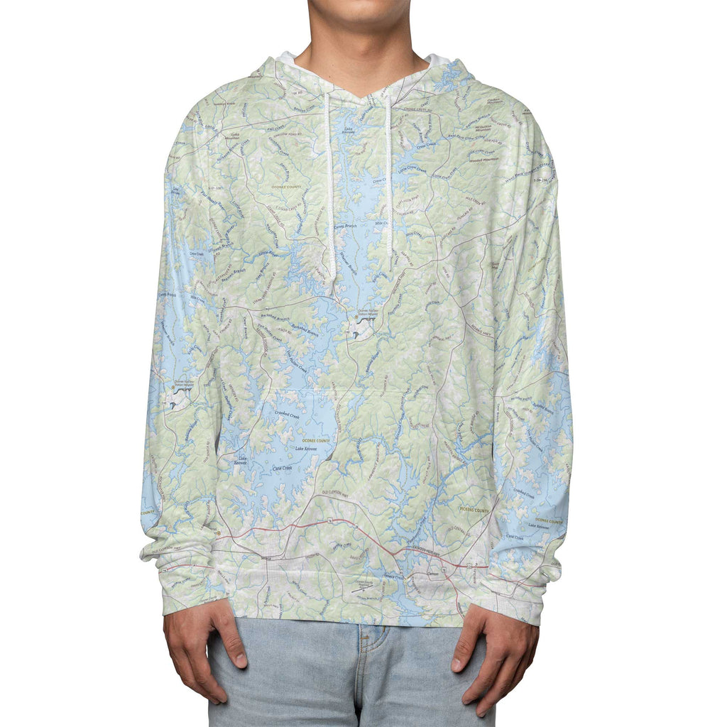 The Lake Keowee Hooded Performance Shirt