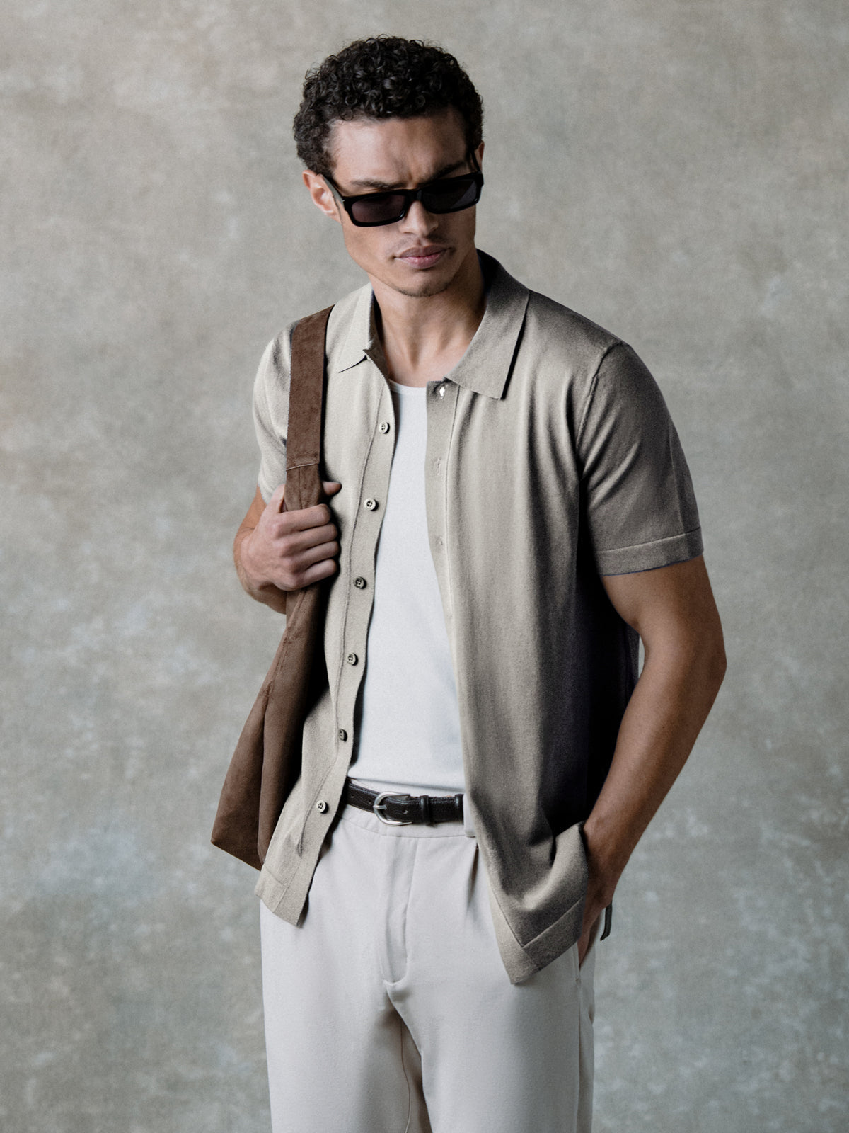 Riviera Knit Button Up