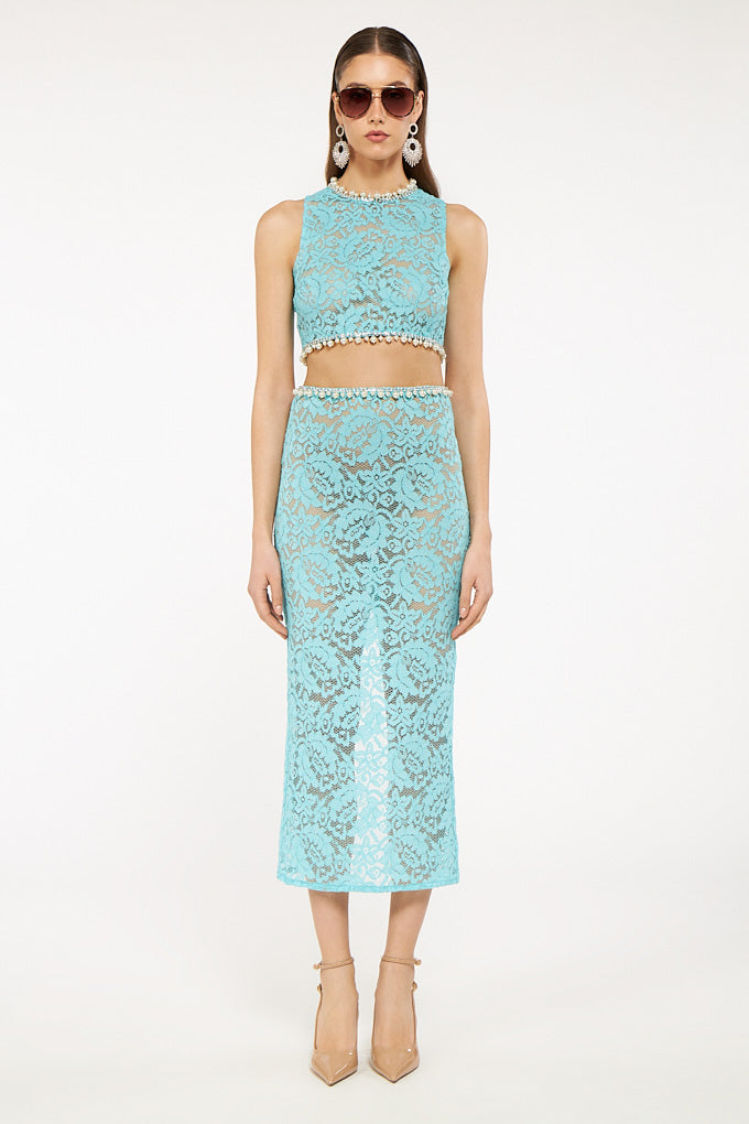 “Garden Of Lace” Pearl Set