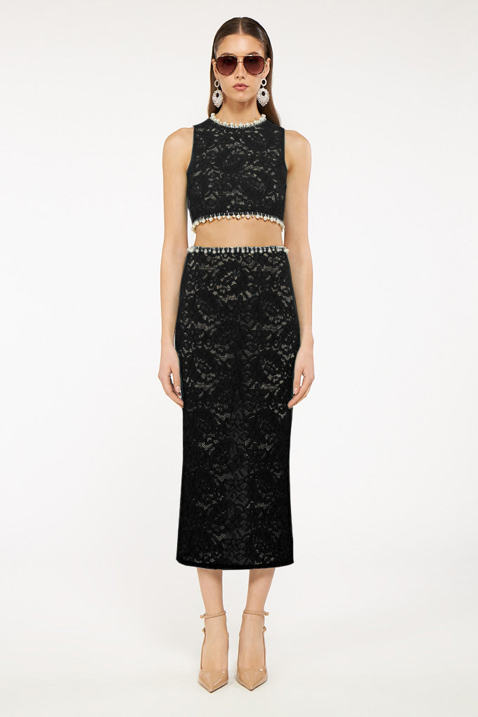 “Garden Of Lace” Pearl Set