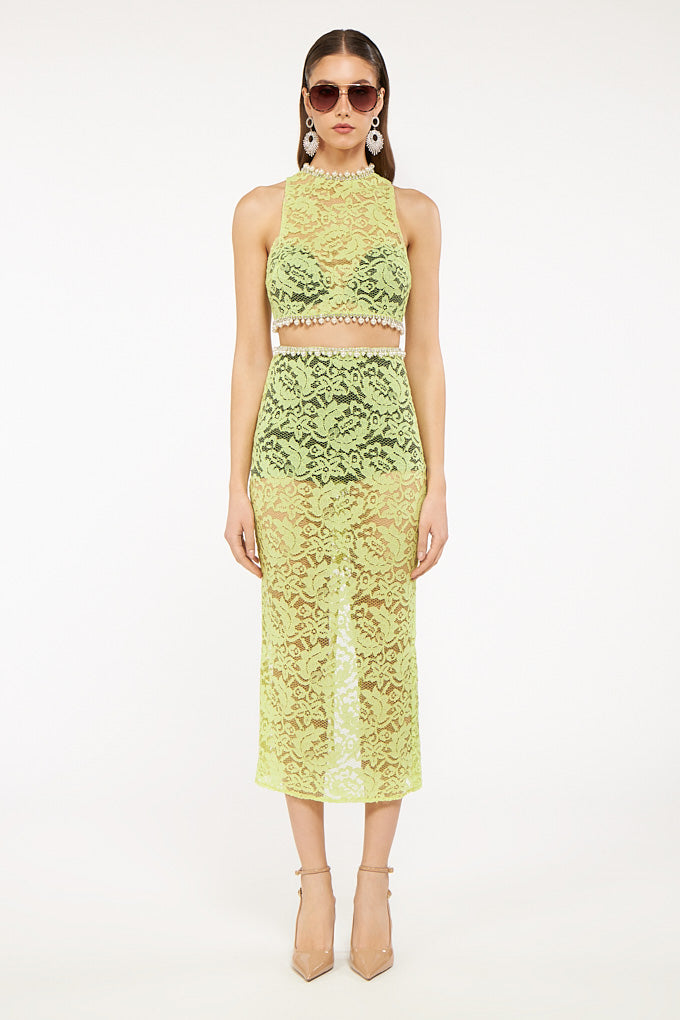 “Garden Of Lace” Pearl Set