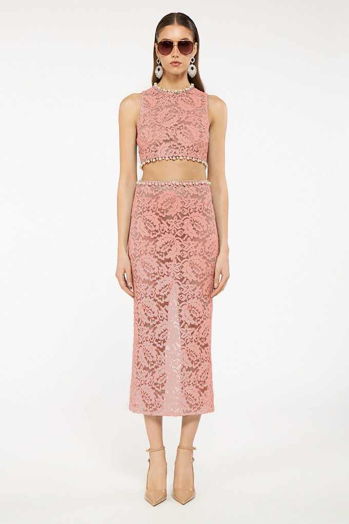 “Garden Of Lace” Pearl Set