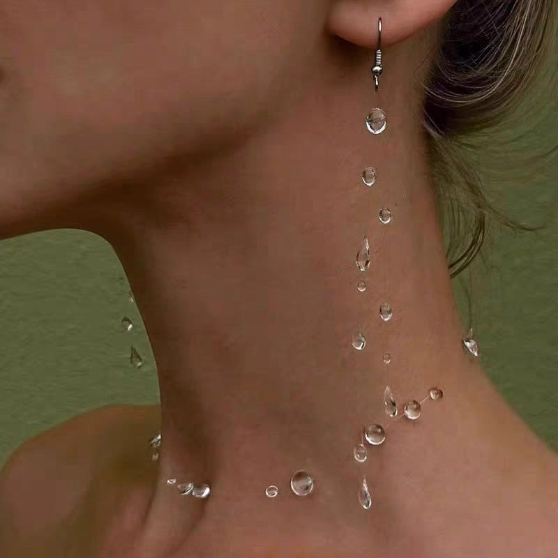 Floating Water Drop Earrings