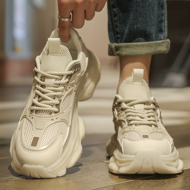 Casual height increasing non-slip sneakers