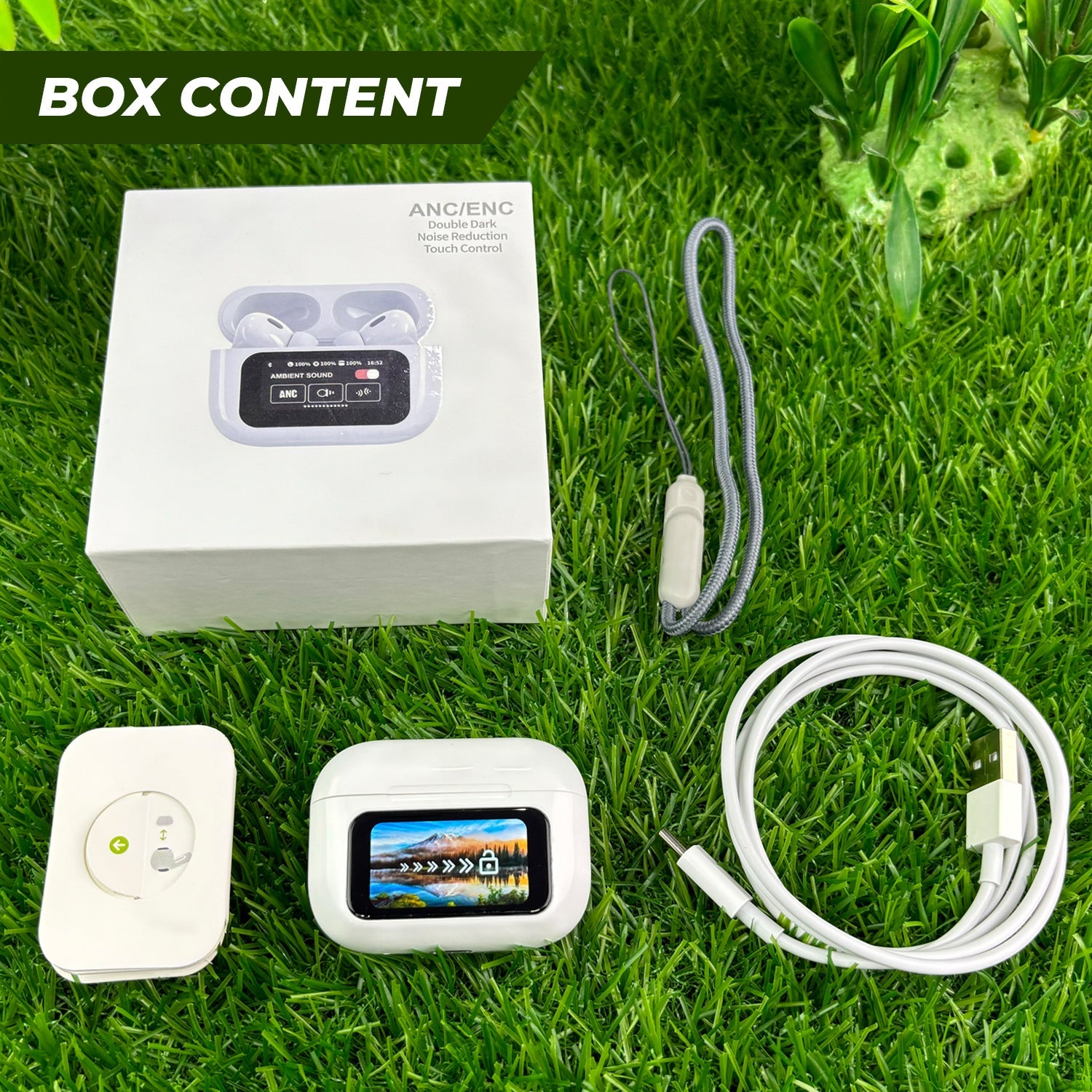 Airpopro4 ANC/ENC Display Wireless Earbuds