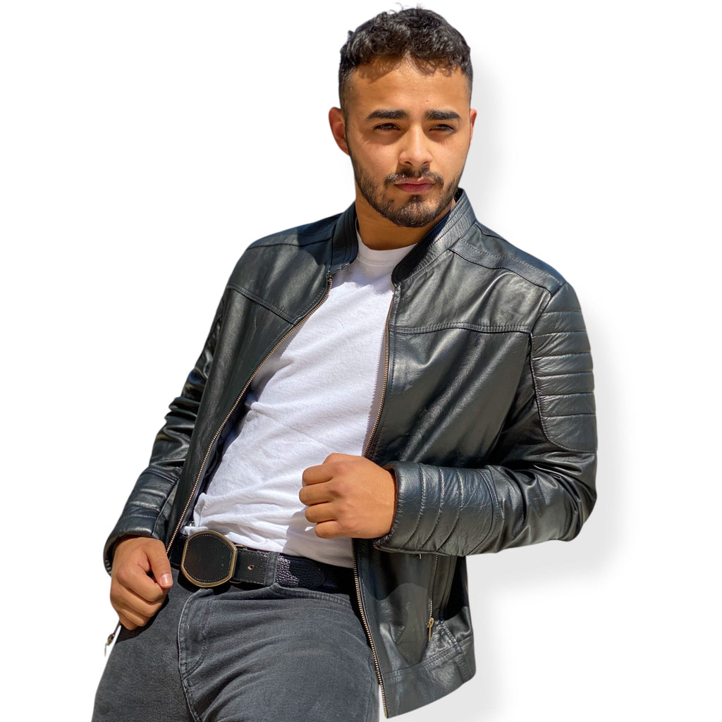 Casual Genuine Leather Jacket CH2