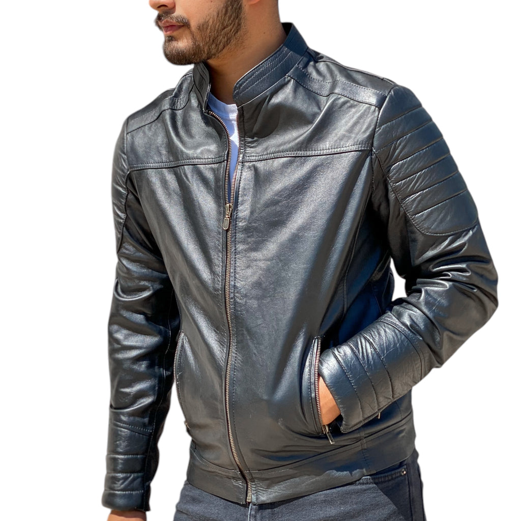 Casual Genuine Leather Jacket CH2