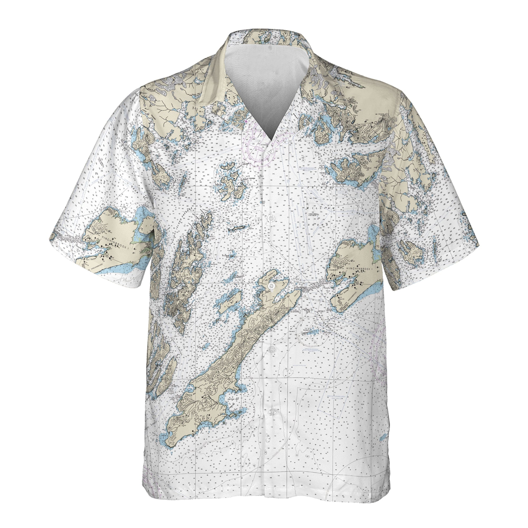 The Prince William Sound Navigator Pocket Camp Shirt