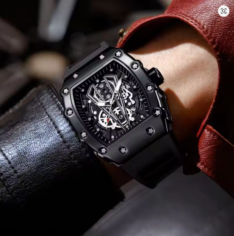 Skeleton Dial, Automatic Edgy Watch