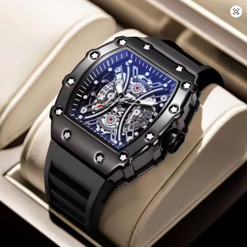 Skeleton Dial, Automatic Edgy Watch