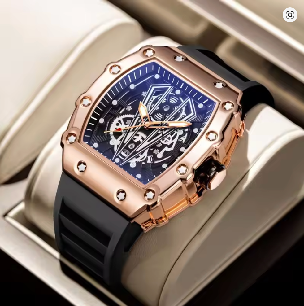 Skeleton Dial, Automatic Edgy Watch