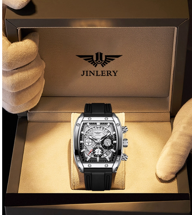 Chronograph presence, Tonneau Mechanical Watch