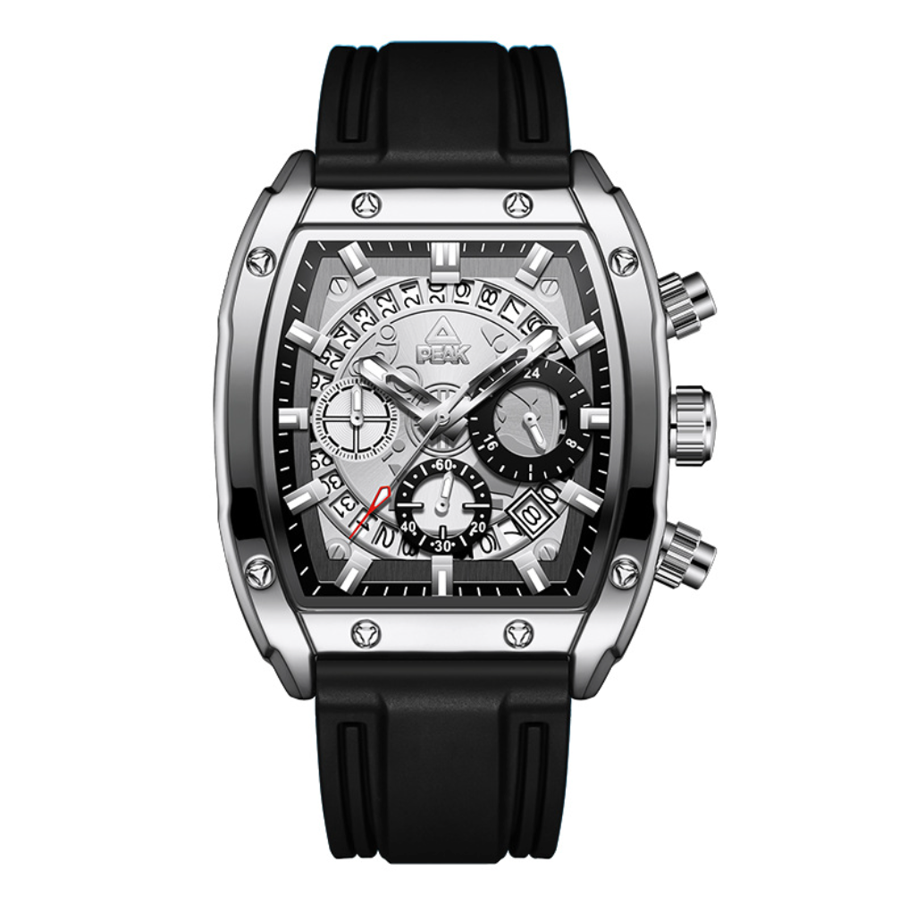 Chronograph presence, Tonneau Mechanical Watch