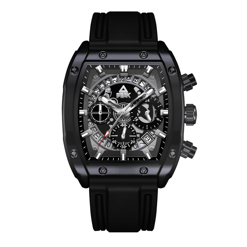 Chronograph presence, Tonneau Mechanical Watch
