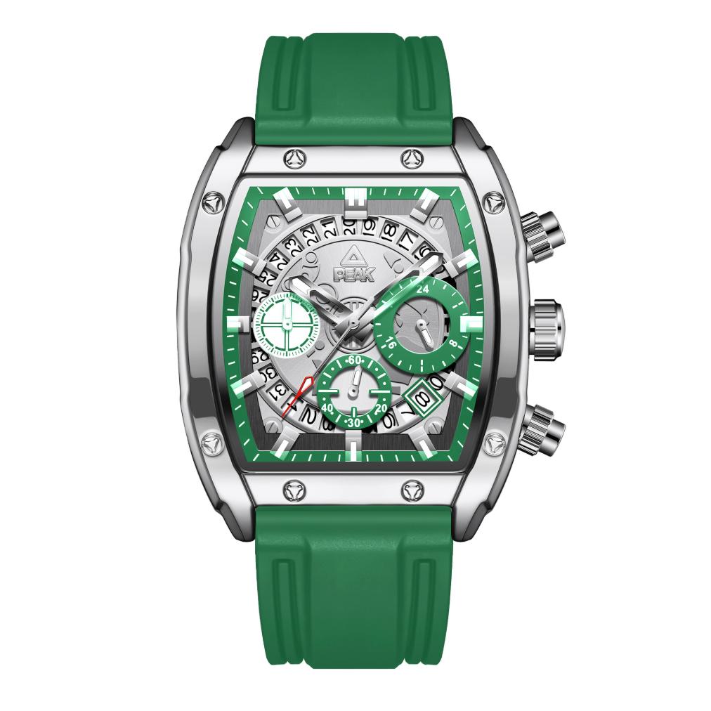 Chronograph presence, Tonneau Mechanical Watch