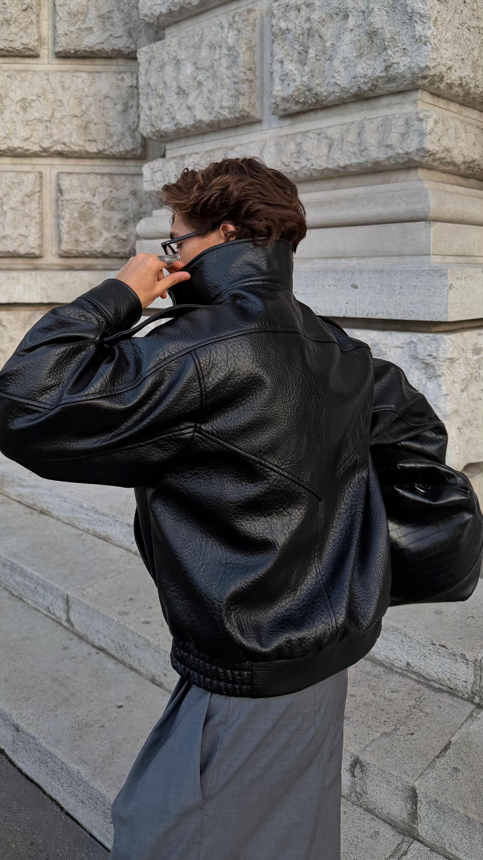 FAUX LEATHER JACKET