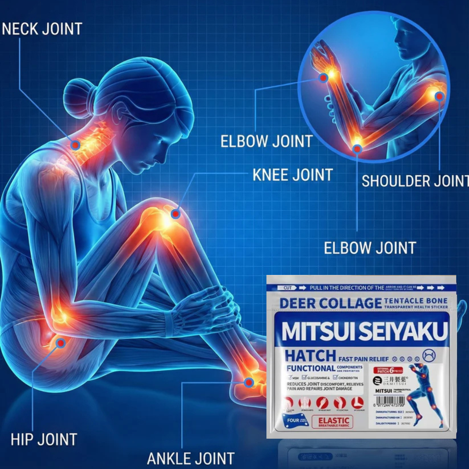 Japanese Pain Patch(1 Pack/ 18 Patches)
