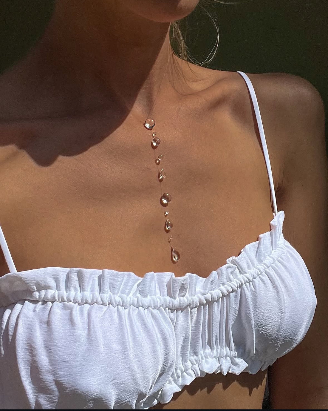 Floating Water Drop Earrings