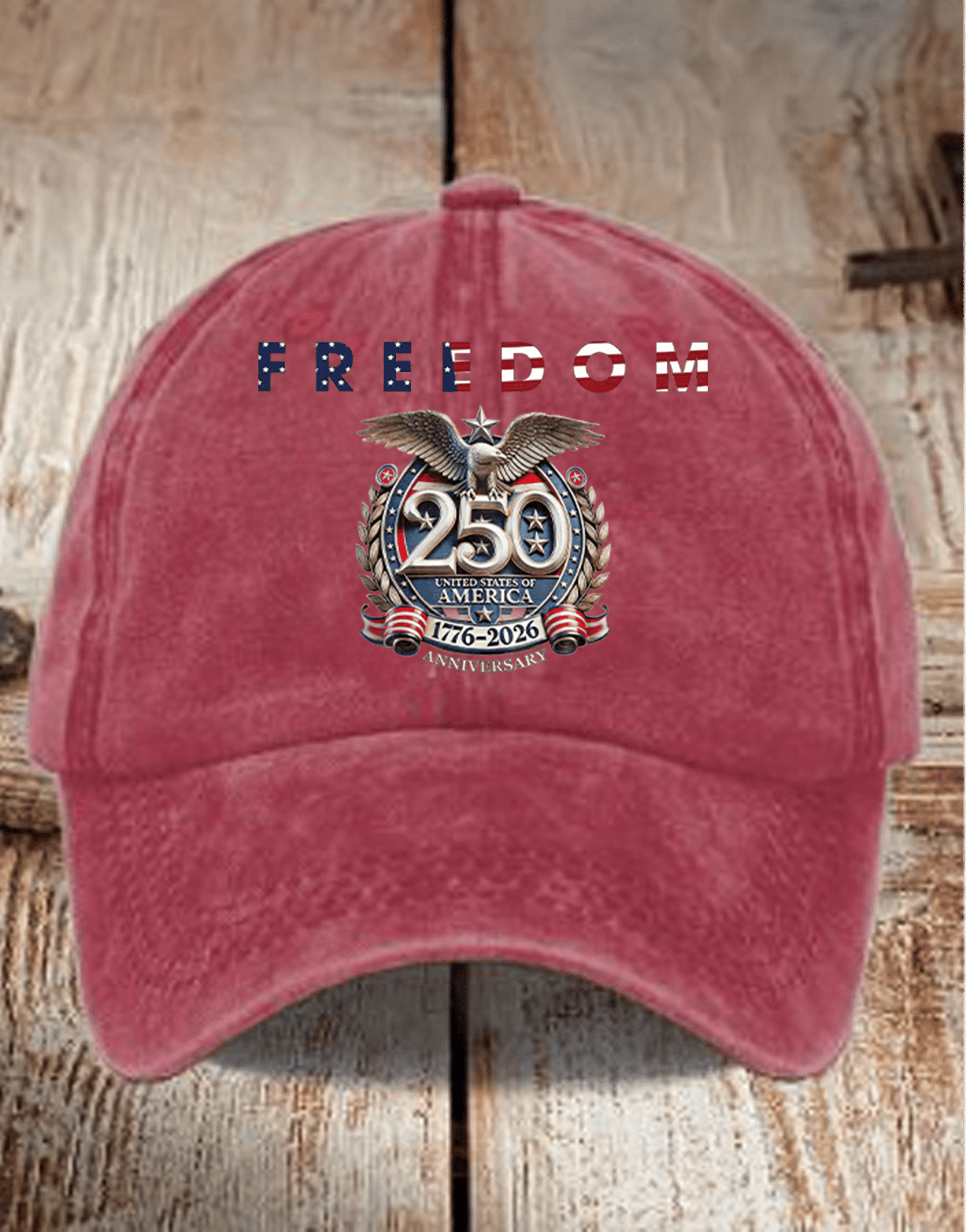 Unisex  American 250th Print  Casual  Hat
