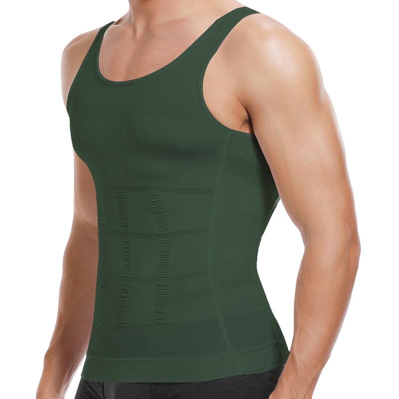 Men Solid Compression Vest Shaping Vest