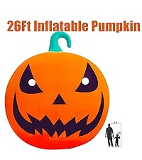 20Ft  Inflatables Pumpkin with 550W Waterproof Air Blower & LED Lights