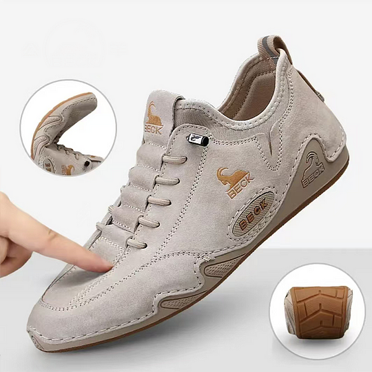 Outdoors Leather Breathable Men's Casual Leather Shoes