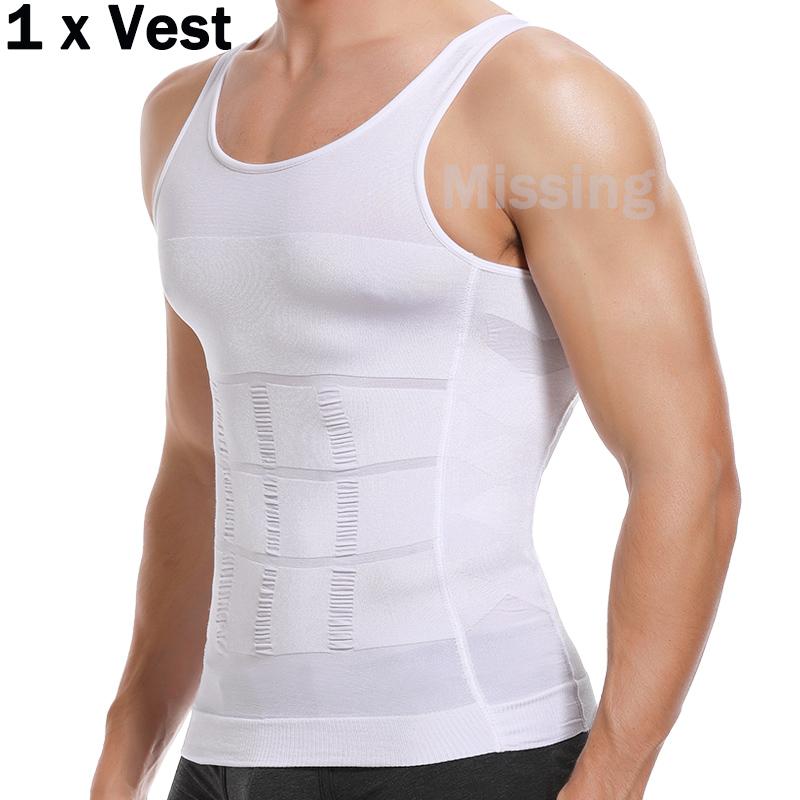 Men Solid Compression Vest Shaping Vest