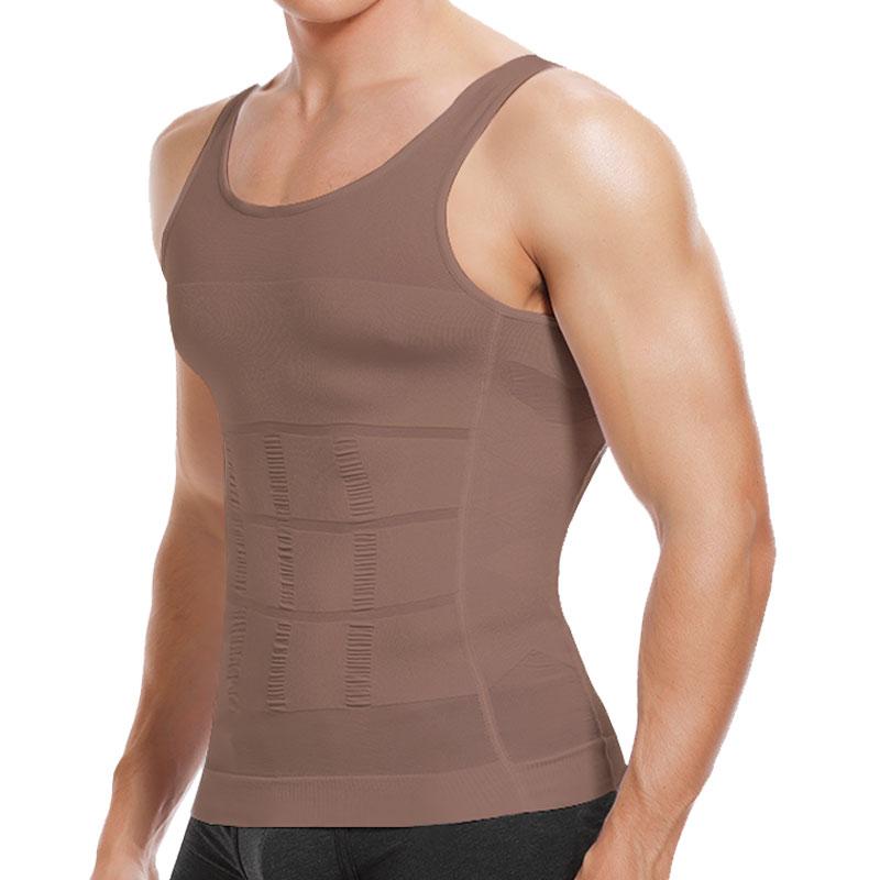 Men Solid Compression Vest Shaping Vest