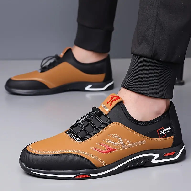 Mens Casual Breathable Lace-up Running Sneakers