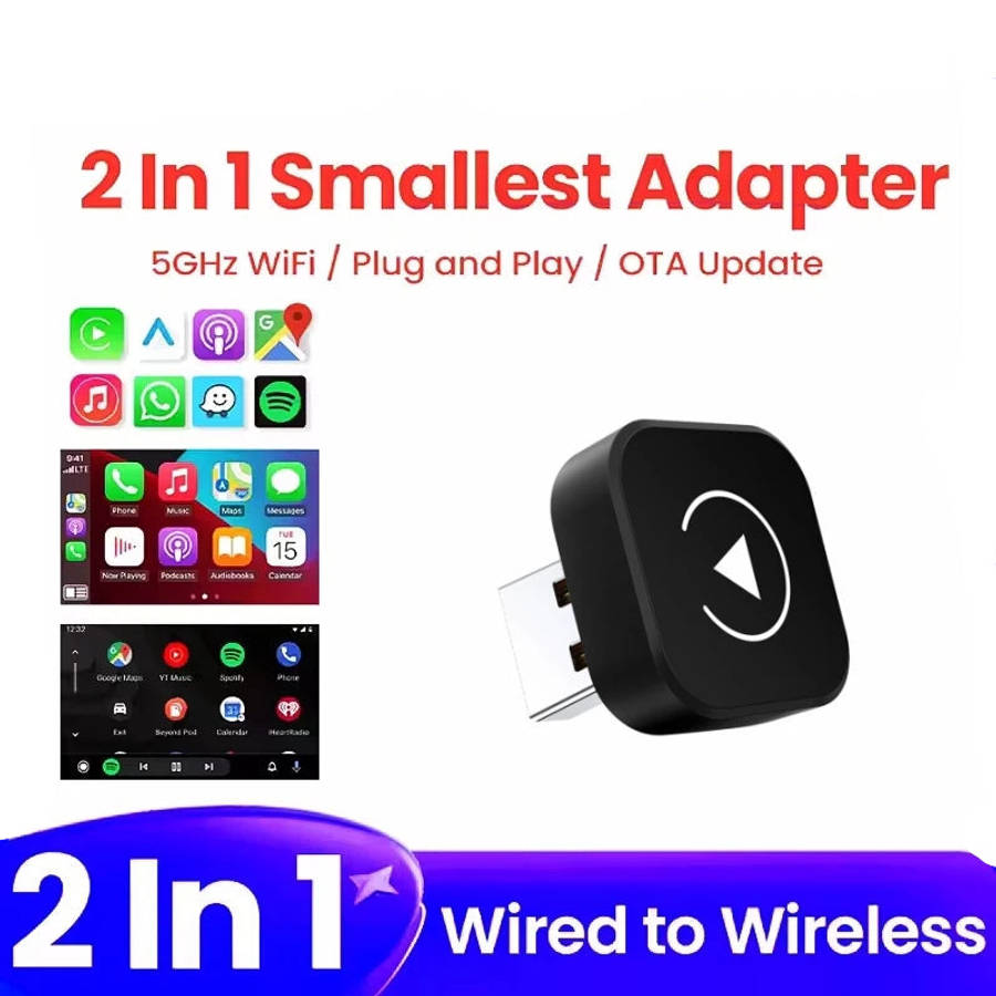 2026 Wireless CarPlay Adapter for Android – Fast, No-Lag, Hands-Free