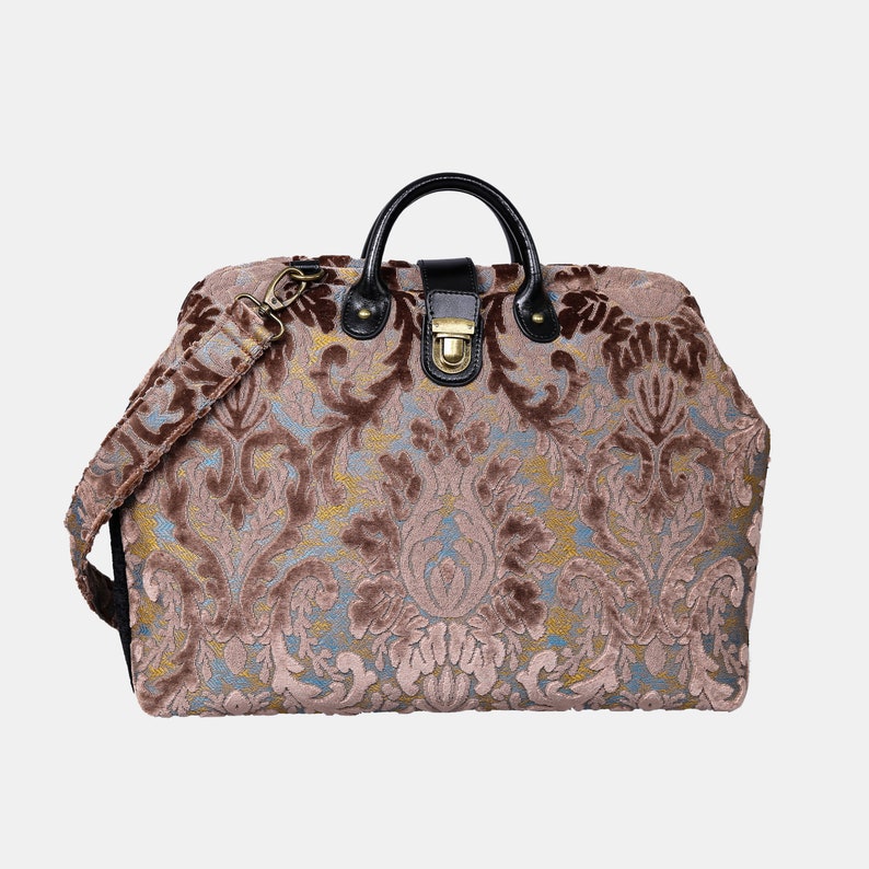 Burnout Velvet Fern Duffel Bag