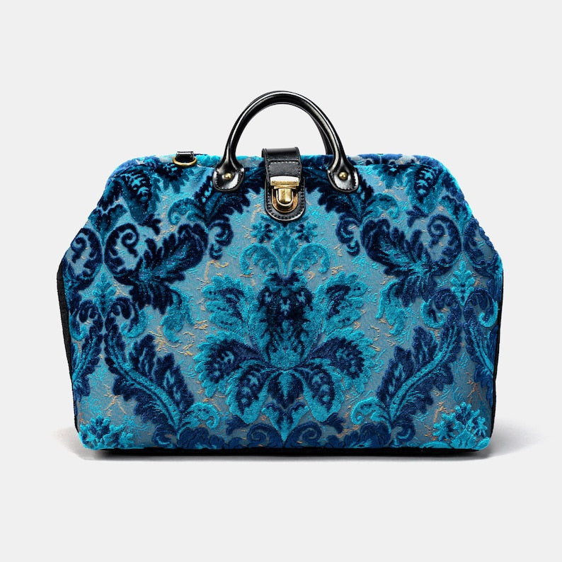 Burnout Velvet Fern Duffel Bag