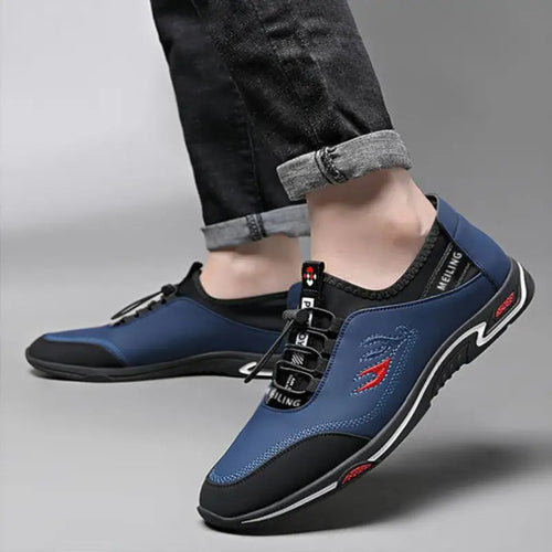 Mens Casual Breathable Lace-up Running Sneakers