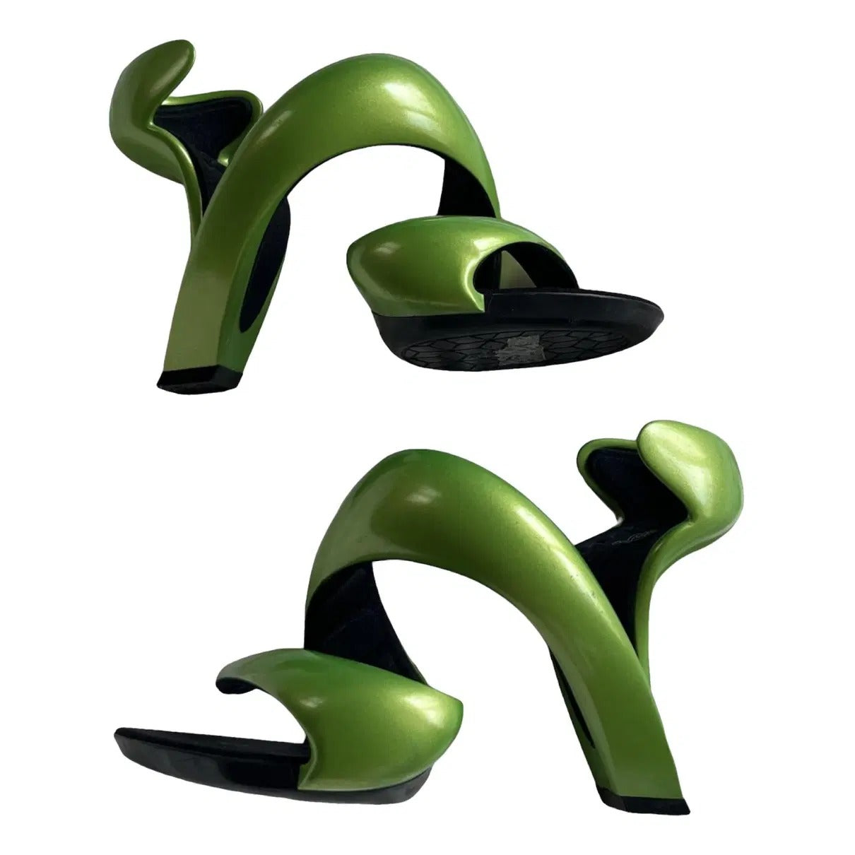 Women's Bottomless Snake Design High Heels